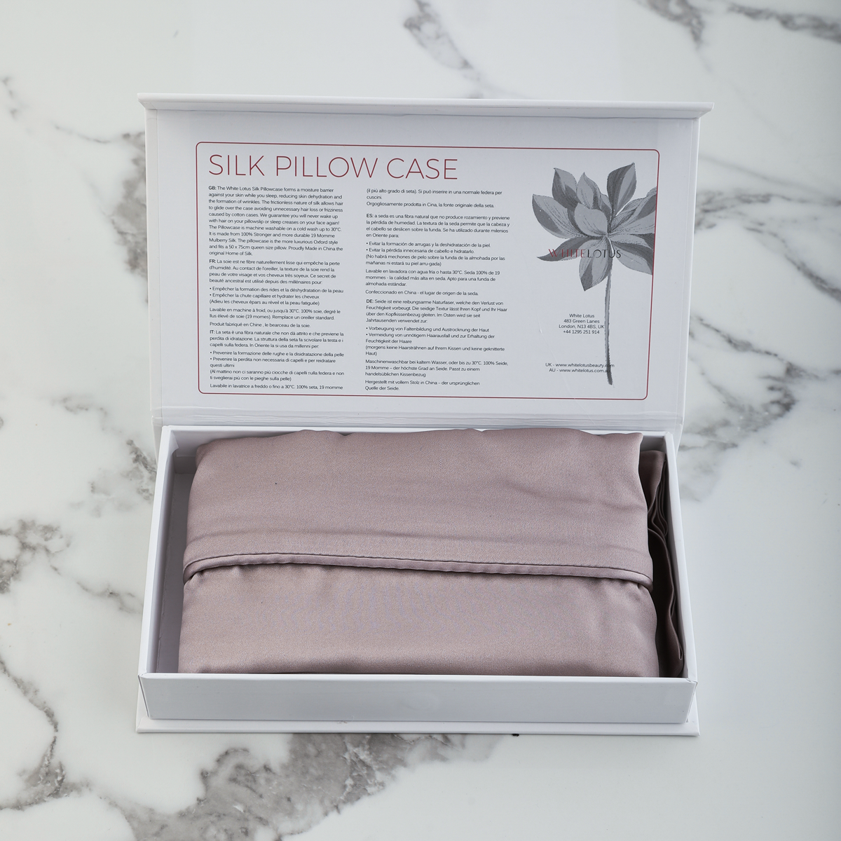 19 Momme Pure Silk Pillowcase  - Reduces Wrinkles and Hair Loss